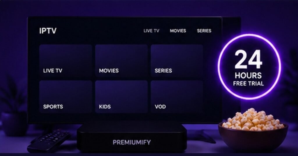 IPTV free trial for 24 hours on Premiumify